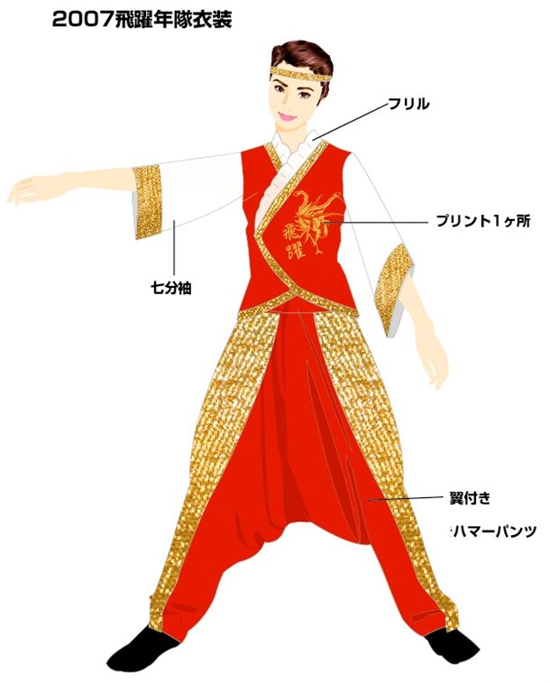 よさこい飛躍年隊 衣装