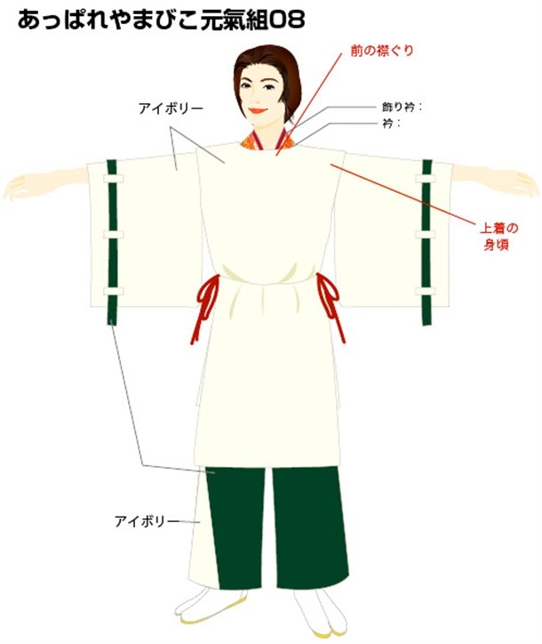 よさこいあっぱれよかたい元気組み 衣装