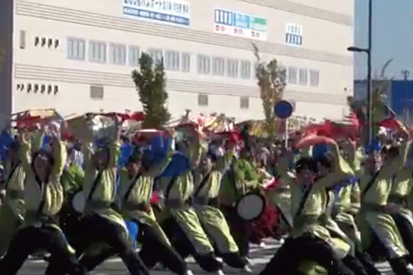 よさこい衣装 2015朝霞鳴子一族め組前姿