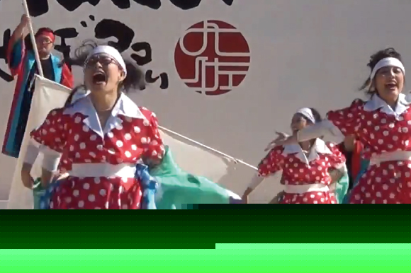 よさこい衣装 2015ながよ河童連 後姿