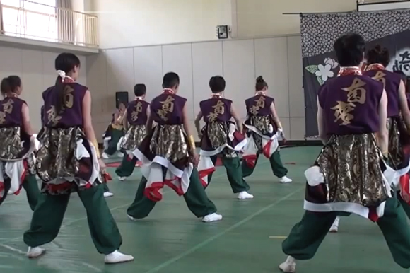 よさこい衣装 2015長州南蛮連後姿