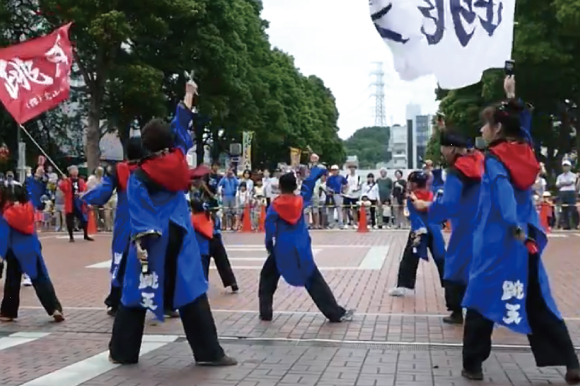 よさこい衣装 2016跳天後姿